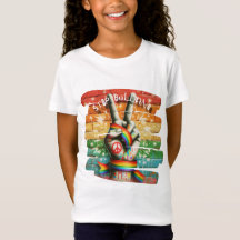 T-shirt met vredesteken tegen pestenT-shirt