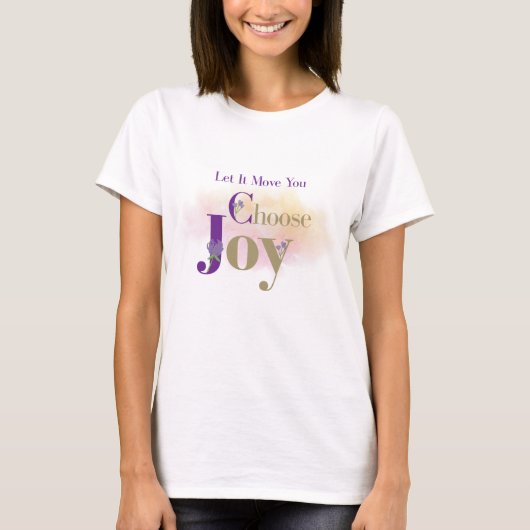 T-shirt met vreugde (Voorkant)