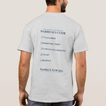 T-shirt met Warrior's Code