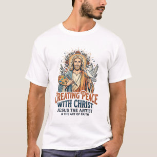 T-shirt met waterverf Jezus hobby inspirerend gelo