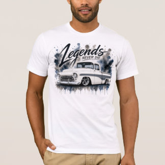 T-shirt met waterverf vintage truck