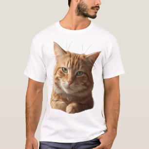 T-shirt met woest kattengezicht – Stoer & Speels