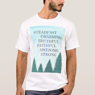 T-shirt met woorden die vader beschrijven