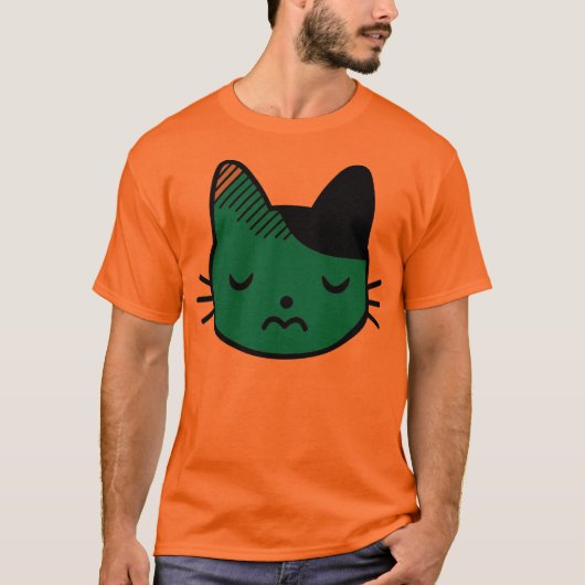 T-shirt met zacht kat (Voorkant)
