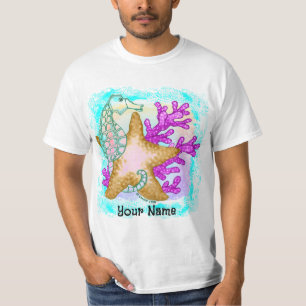 T-shirt met zeepaardje zeester Vrienden