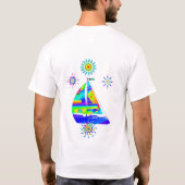 T-shirt met zeilboot (Achterkant)