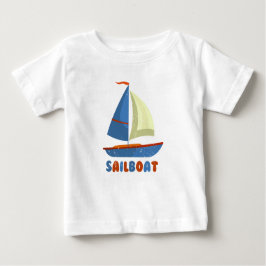 T-shirt met zeilboot voor kinderen