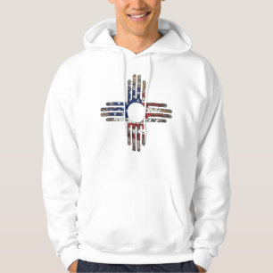 T-shirt met Zia-zonne-symbool uit New Mexico