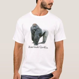 T-shirt met zilverrug Gorilla