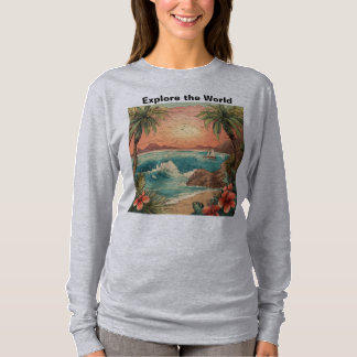 T-shirt met zonsondergang