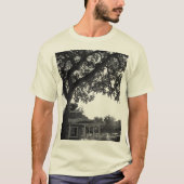 T-shirt met zwarte en witte boom (Voorkant)