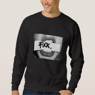 T-shirt met zwarte en witte designer, lippen met g
