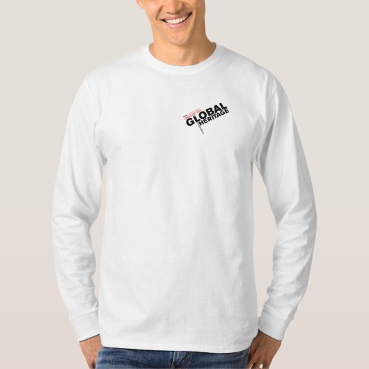 T-shirt met zwarte logo (Voorkant)