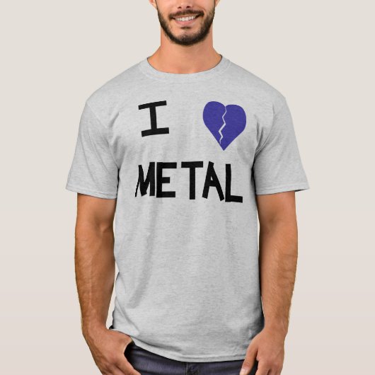 T-shirt métal 4 du coeur i (Devant)