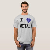 T-shirt métal 4 du coeur i (Devant entier)