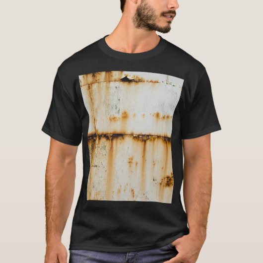 T-shirt Métal blanc rouillé : surface texturée (Devant)