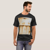T-shirt Métal blanc rouillé : surface texturée (Devant entier)