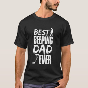 T-shirt Métal Détecter le meilleur beau papa toujours père