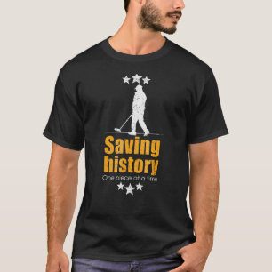 T-shirt Métal Détection De L'Histoire De Sauvetage Un Pièc