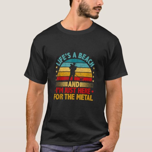T-shirt Métal Détection Drôle Chasseur de trésors Détectio (Devant)