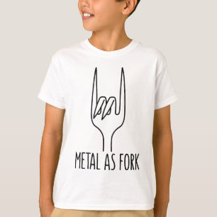 T-shirt Métal en fourche Black Line Devil Horns