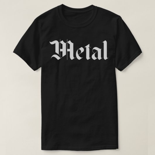 T-shirt métal gothique (Design devant)