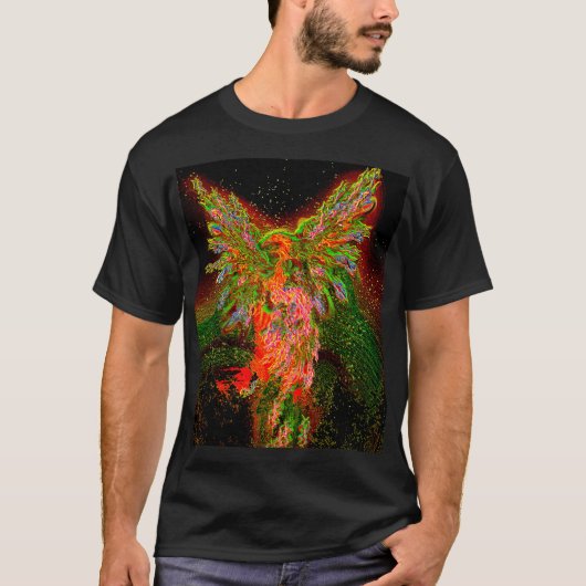T-shirt Metallic phoenix (Devant)