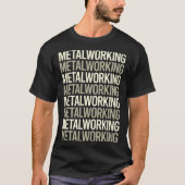 T-shirt Metalworking en texte blanc (Devant)