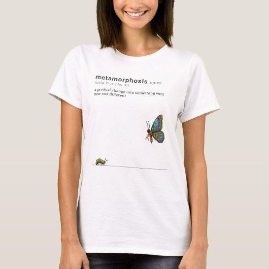 T-shirt Métamorphose - chenille à papillon (Devant)
