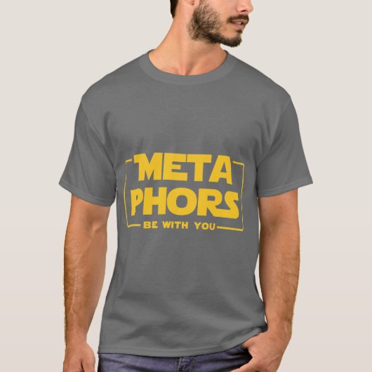 T-shirt Métaphores soient avec vous Cadeau drôle d'enseign (Devant)