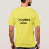 T-shirt Métaux de Combustable (Dos)