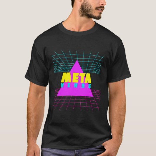 T-shirt Metaverse Triangle Réalité Virtuelle Gamer Vr Play (Devant)