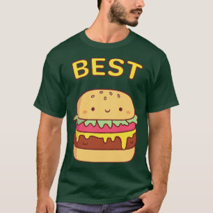 T-shirt Mete Best Burger Best Friend Pair Doodle
