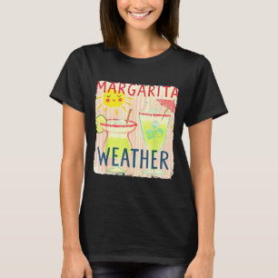 T-shirt Météo Margarita rétro vacances d'été à la plage