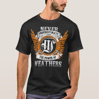 T-shirt Météo Nom Chemise Ne Sous-Estime Jamais Le Pouvoir