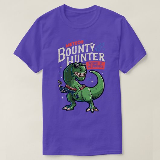 T-shirt Meteor Bounty Hunter TRex Dinosaur par Tobe Fonsec (Design devant)