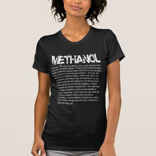 T-shirt Méthanol révisé pour le tissu foncé (Devant)