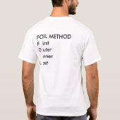 T-SHIRT MÉTHODE D'ALUMINIUM (Dos)