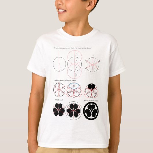 T-shirt Méthode de dessin d'oseille de bois (Devant)