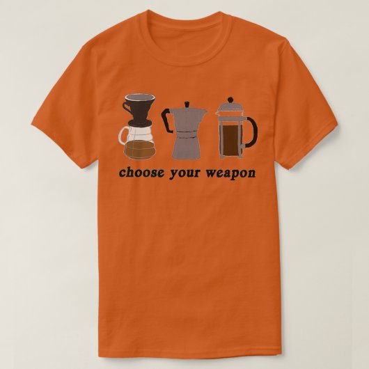 T-shirt méthodes de brassage du café T (Design devant)