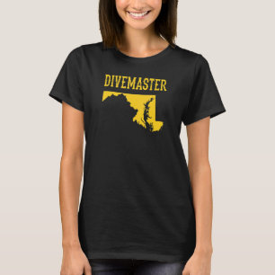 T-shirt Métrage de plongée de plongée de Maryland instruct
