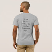 T-shirt MetroFlex "convoitise/dégoût " (Dos entier)