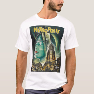 T-shirt METROPOLIS Fritz Lang Sci-Fi Drama 1927 Vieux Film