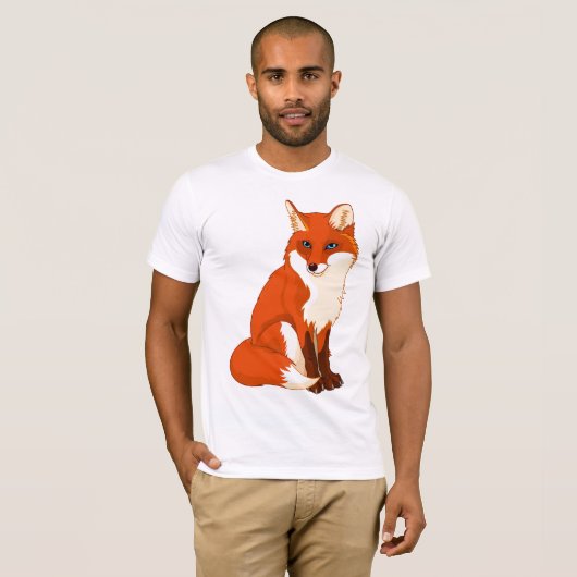 T-Shirt Mets Fox Sitting Mens (Devant entier)