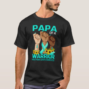 T-shirt Mets Papa D'Un Guerrier Myasthenia Gravis Sensibil