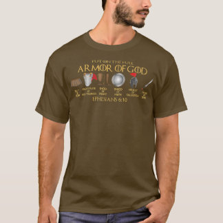 T-shirt Mets sur l'armure complète de DieuShield Ephésiens
