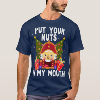 T-shirt Mets Tes Noix Dans Ma Bouche Drôle Gay Noël