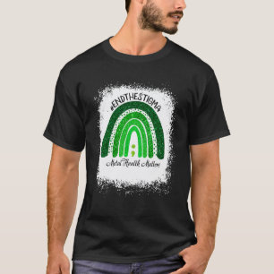 T-shirt Mettez fin à la stigmatisation Arc-en-ciel vert La