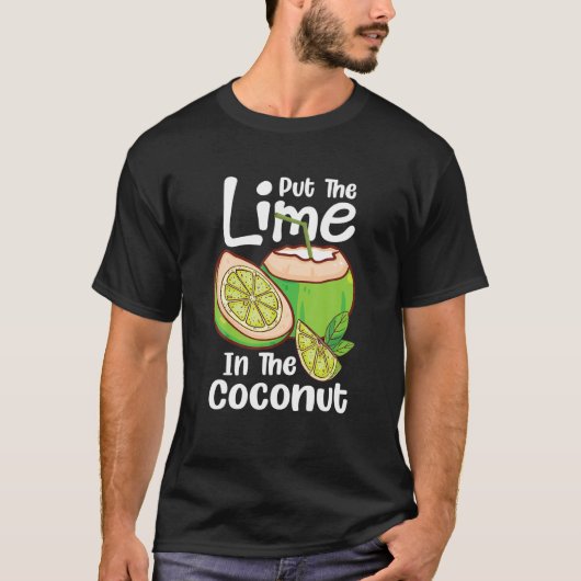 T-shirt Mettez la chaux dans la noix de coco Summer Décont (Devant)