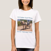 T-shirt Mettez votre cheval de fjord ici ! (Devant)